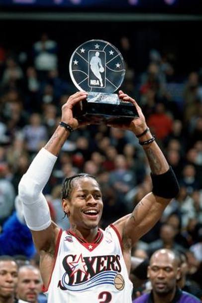 Nel 2001 Iverson vince anche il premio di mvp all&#39;All Star Game